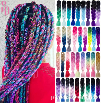 24 &#39;&#39; &#39;100g/pacote de trança sintética Jumbo Darling Afro Braids Braids Synthetic Hair Jumbo